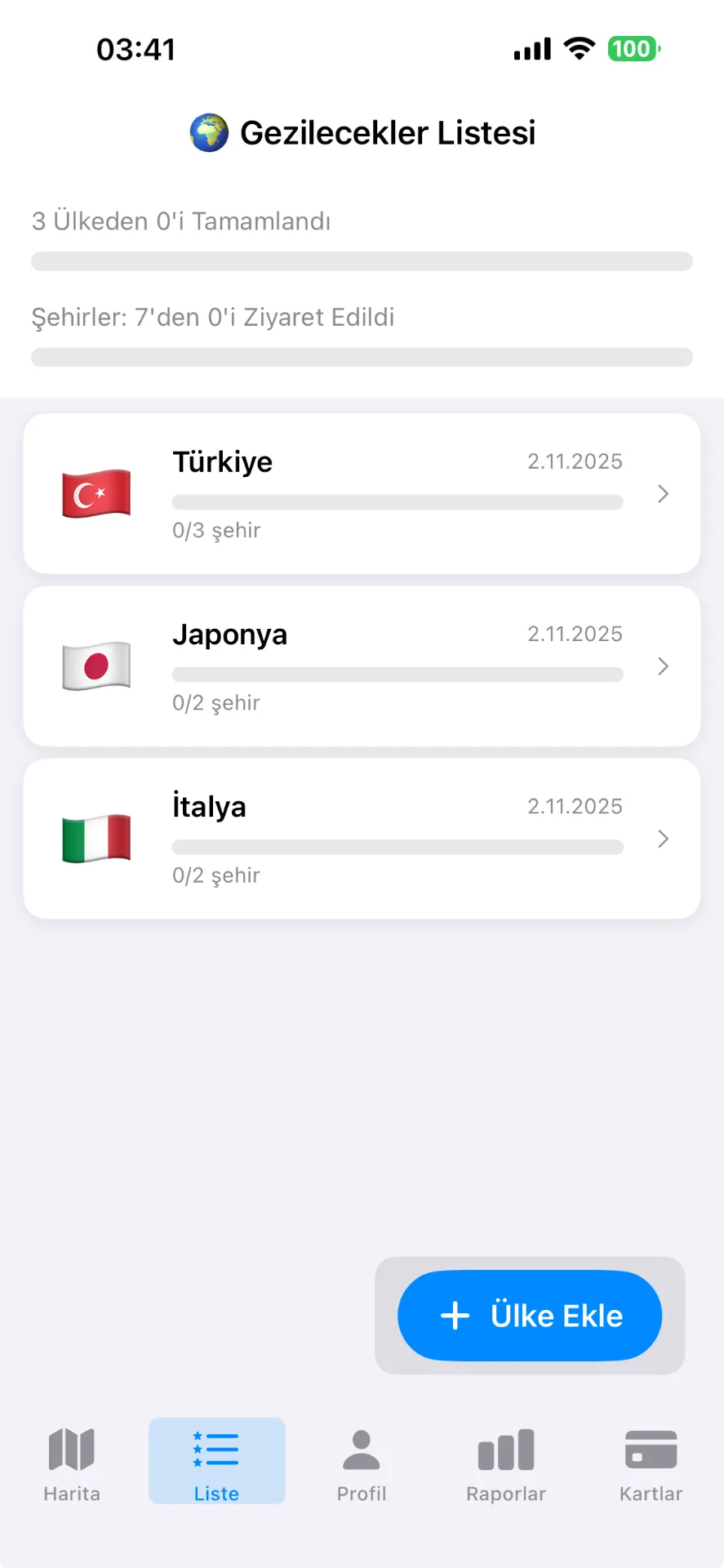 Seyatah Planlayıcı mobil ekran 3