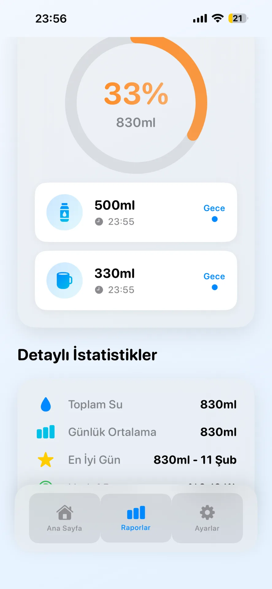 Su Takip - Hatırlatıcı mobil ekran 4